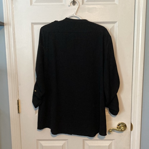 Calvin Klein XL Black dress top. Sleeves can be worn all the way down or half up - Picture 2 of 4